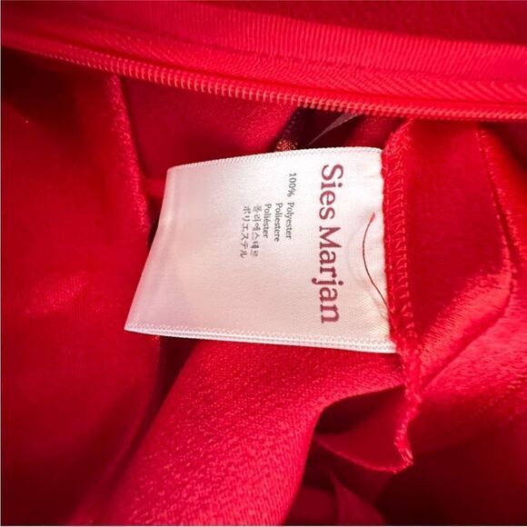 Sies Marjan Red Louma Satin Cowl Neck Tunic Top |Size 8 - Picture 9 of 10